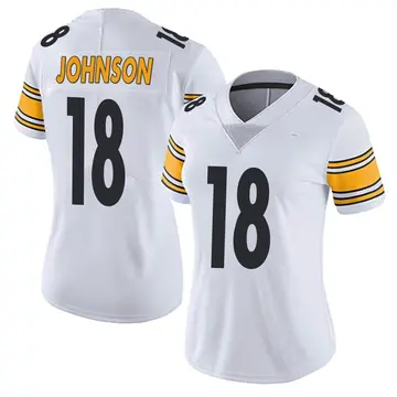 Nike Diontae Johnson Women's Limited Pittsburgh Steelers White Vapor Untouchable Jersey