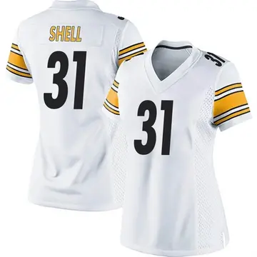 Nike Donnie Shell Women's Game Pittsburgh Steelers White Jersey