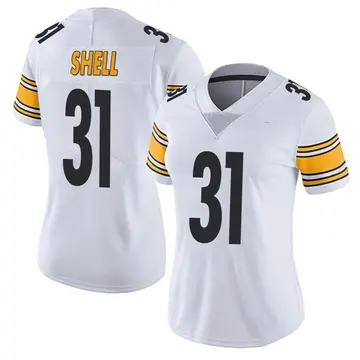 Nike Donnie Shell Women's Limited Pittsburgh Steelers White Vapor Untouchable Jersey