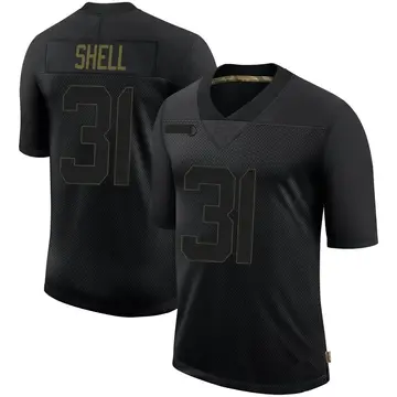 Nike Donnie Shell Youth Limited Pittsburgh Steelers Black 2020 Salute To Service Jersey