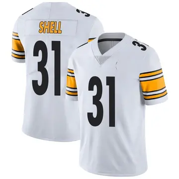 Nike Donnie Shell Youth Limited Pittsburgh Steelers White Vapor Untouchable Jersey