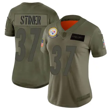 Nike Donovan Stiner Women's Limited Pittsburgh Steelers Camo 2019 Salute to Service Jersey