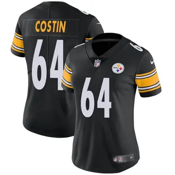 Nike Doug Costin Women's Limited Pittsburgh Steelers Black Team Color Vapor Untouchable Jersey