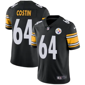 Nike Doug Costin Youth Limited Pittsburgh Steelers Black Team Color Vapor Untouchable Jersey