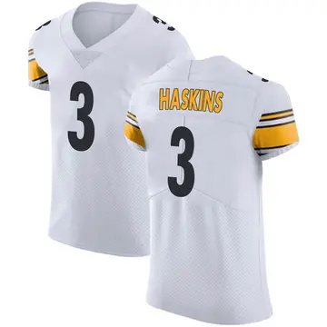 Nike Dwayne Haskins Men's Elite Pittsburgh Steelers White Vapor Untouchable Jersey