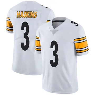 Nike Dwayne Haskins Men's Limited Pittsburgh Steelers White Vapor Untouchable Jersey
