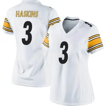Nike Dwayne Haskins Women's Game Pittsburgh Steelers White Jersey