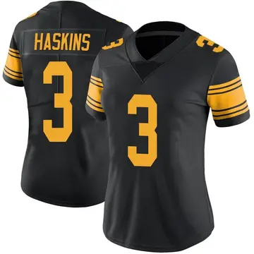 Nike Dwayne Haskins Women's Limited Pittsburgh Steelers Black Color Rush Jersey