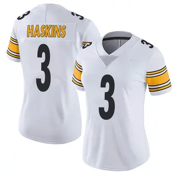 Nike Dwayne Haskins Women's Limited Pittsburgh Steelers White Vapor Untouchable Jersey
