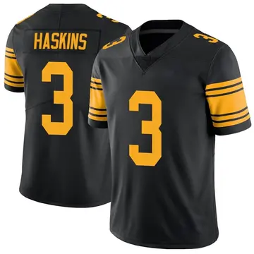 Nike Dwayne Haskins Youth Limited Pittsburgh Steelers Black Color Rush Jersey