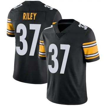 Nike Elijah Riley Youth Limited Pittsburgh Steelers Black Team Color Vapor Untouchable Jersey