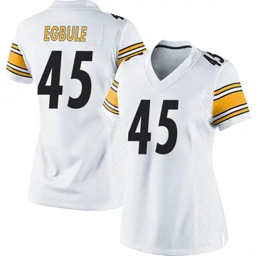 Nike Emeke Egbule Women's Game Pittsburgh Steelers White Jersey