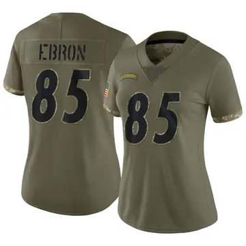 Nike Eric Ebron Women's Limited Pittsburgh Steelers Olive 2022 Salute To Service Jersey