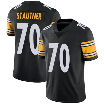 Nike Ernie Stautner Men's Limited Pittsburgh Steelers Black Team Color Vapor Untouchable Jersey