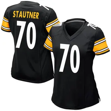 Nike Ernie Stautner Women's Game Pittsburgh Steelers Black Team Color Jersey