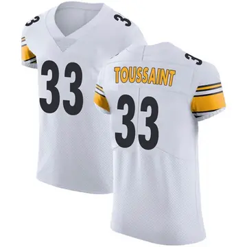 Nike Fitzgerald Toussaint Men's Elite Pittsburgh Steelers White Vapor Untouchable Jersey