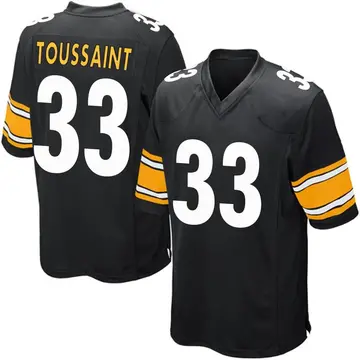 Nike Fitzgerald Toussaint Men's Game Pittsburgh Steelers Black Team Color Jersey