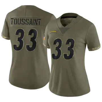 Nike Fitzgerald Toussaint Women's Limited Pittsburgh Steelers Olive 2022 Salute To Service Jersey