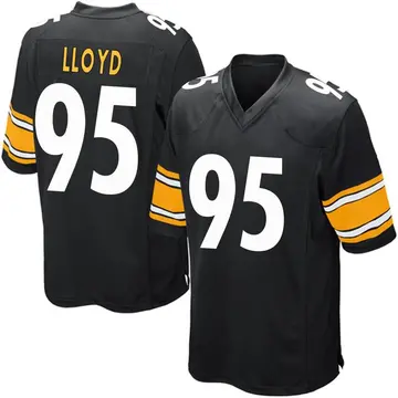 Nike Greg Lloyd Men's Game Pittsburgh Steelers Black Team Color Jersey
