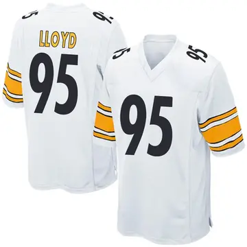 Nike Greg Lloyd Men's Game Pittsburgh Steelers White Jersey