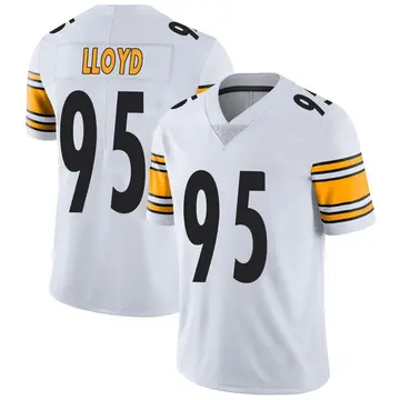 Nike Greg Lloyd Men's Limited Pittsburgh Steelers White Vapor Untouchable Jersey