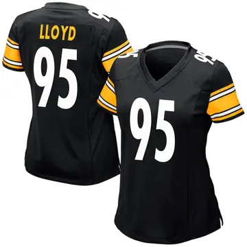 Nike Greg Lloyd Women's Game Pittsburgh Steelers Black Team Color Jersey