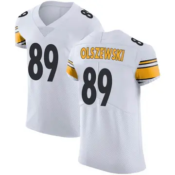 Nike Gunner Olszewski Men's Elite Pittsburgh Steelers White Vapor Untouchable Jersey