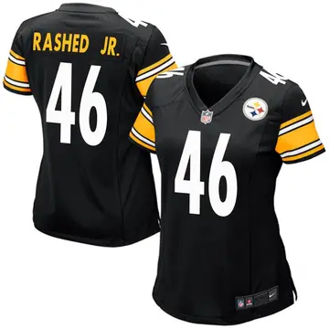 Nike Hamilcar Rashed Jr. Women's Game Pittsburgh Steelers Black Team Color Jersey