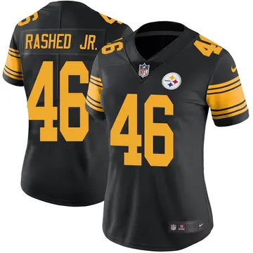 Nike Hamilcar Rashed Jr. Women's Limited Pittsburgh Steelers Black Color Rush Jersey