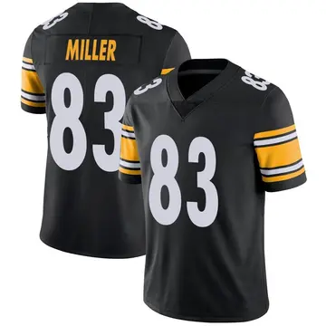 Nike Heath Miller Men's Limited Pittsburgh Steelers Black Team Color Vapor Untouchable Jersey
