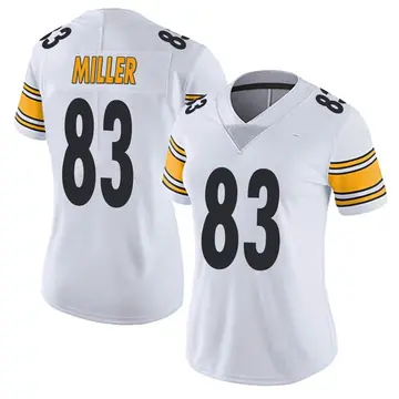 Nike Heath Miller Women's Limited Pittsburgh Steelers White Vapor Untouchable Jersey