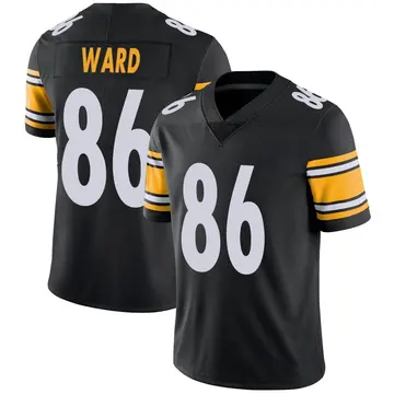 Nike Hines Ward Men's Limited Pittsburgh Steelers Black Team Color Vapor Untouchable Jersey