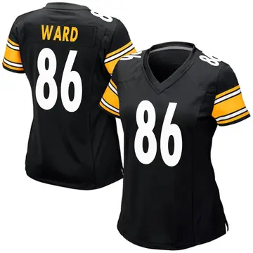 Nike Hines Ward Women's Game Pittsburgh Steelers Black Team Color Jersey