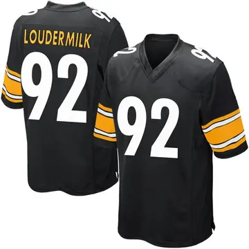 Nike Isaiahh Loudermilk Youth Game Pittsburgh Steelers Black Team Color Jersey