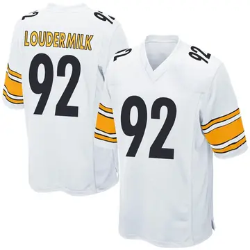 Nike Isaiahh Loudermilk Youth Game Pittsburgh Steelers White Jersey