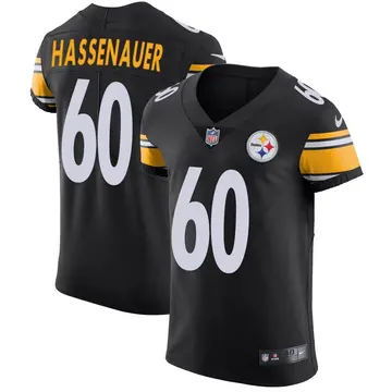 Nike J.C. Hassenauer Men's Elite Pittsburgh Steelers Black Team Color Vapor Untouchable Jersey