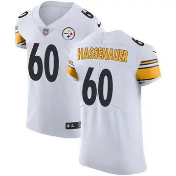 Nike J.C. Hassenauer Men's Elite Pittsburgh Steelers White Vapor Untouchable Jersey