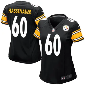 Nike J.C. Hassenauer Women's Game Pittsburgh Steelers Black Team Color Jersey