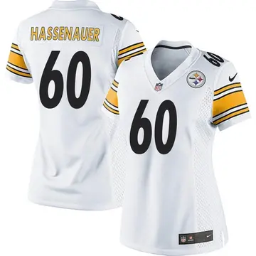 Nike J.C. Hassenauer Women's Game Pittsburgh Steelers White Jersey