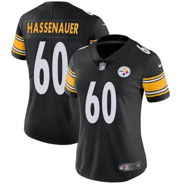 Nike J.C. Hassenauer Women's Limited Pittsburgh Steelers Black Team Color Vapor Untouchable Jersey
