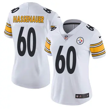 Nike J.C. Hassenauer Women's Limited Pittsburgh Steelers White Vapor Untouchable Jersey