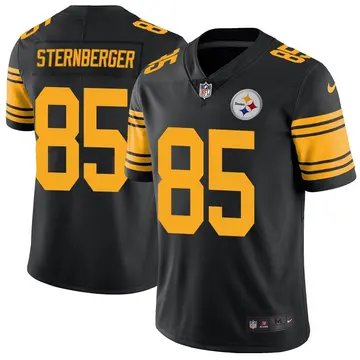 Nike Jace Sternberger Men's Limited Pittsburgh Steelers Black Color Rush Jersey
