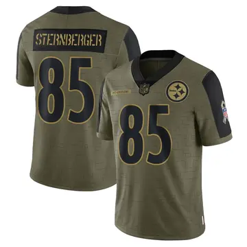 Nike Jace Sternberger Youth Limited Pittsburgh Steelers Olive 2021 Salute To Service Jersey