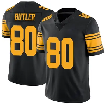 Nike Jack Butler Youth Limited Pittsburgh Steelers Black Color Rush Jersey