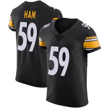 Nike Jack Ham Men's Elite Pittsburgh Steelers Black Team Color Vapor Untouchable Jersey