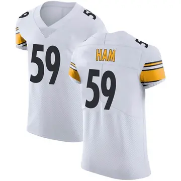 Nike Jack Ham Men's Elite Pittsburgh Steelers White Vapor Untouchable Jersey