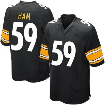 Nike Jack Ham Men's Game Pittsburgh Steelers Black Team Color Jersey