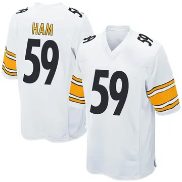 Nike Jack Ham Men's Game Pittsburgh Steelers White Jersey