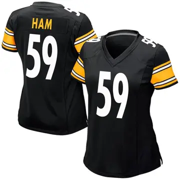 Nike Jack Ham Women's Game Pittsburgh Steelers Black Team Color Jersey