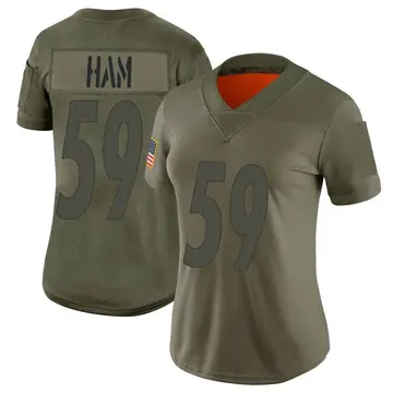 Nike Jack Ham Women's Limited Pittsburgh Steelers Camo 2019 Salute to Service Jersey